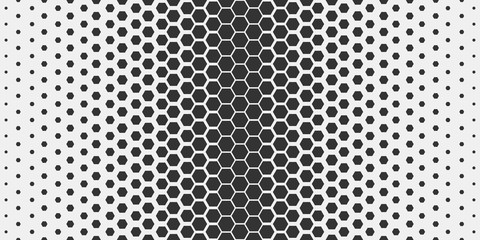 Abstract geometric pattern. Hipster fashion design print hexagonal pattern. Black honeycombs on a light background. Vector.