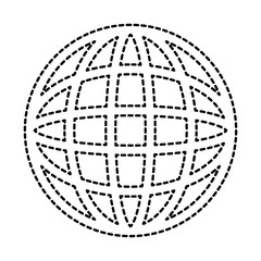 earth planet sphere icon vector illustration design