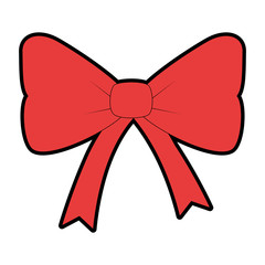 bowntie ribbon isolated icon vector illustration design