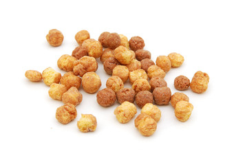 Sweeteted crunchy corn cereal made with real peanut butter and cocoa