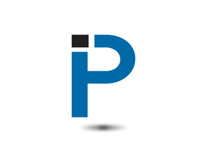 ip letter logo