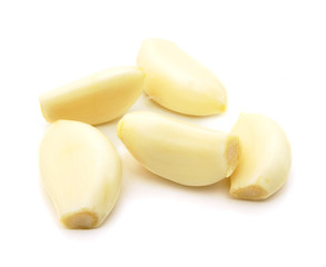 Garlic isolated on white