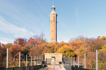 Obraz premium The Highbridge Water Tower in New York City