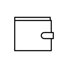 wallet outline logo icon design
