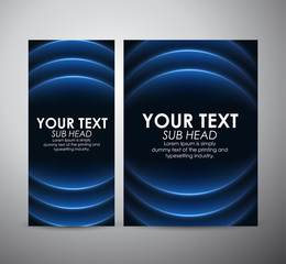 Brochure business design Abstract blue line curve pattern background. 