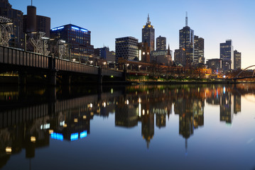 Fototapeta na wymiar Melbourne at dawn