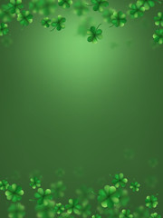 Irish Saint Patricks Day Party Poster Template. EPS 10 vector