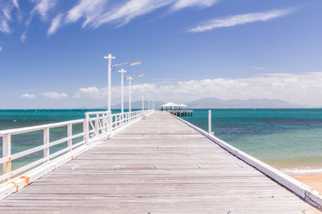 The island wharf, quay, jetty