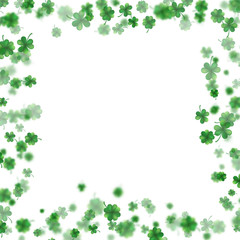 St Patrick s Day frame isolated on white background. EPS 10 vector
