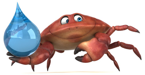 Fun crab - 3D Illustration