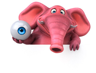 Pink elephant - 3D Illustration