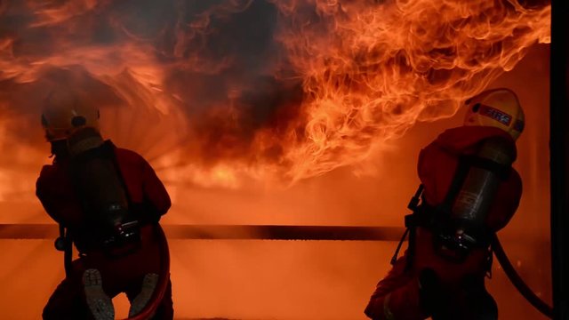 Fire drills in the training center regularly to get ready.