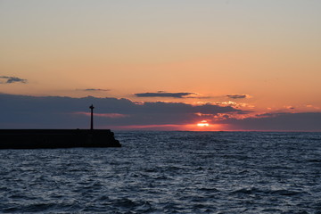 Lighthouse and sunset