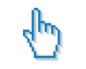 Fototapeta premium cursor hand icon pointer mouse internet web network image vector