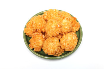 Traditional Japanese rice  crackers - senbei   