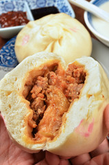  Chinese steamed bun stuffed with savory meat