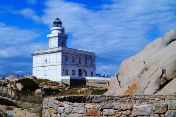 Fototapeta na wymiar Leuchtturm Sardinien