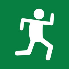 Marathon Run Sport Figure Symbol Vector Illustration Graphic