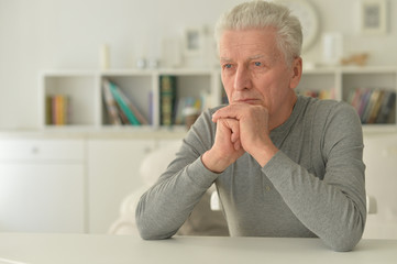 Fototapeta premium senior man thinking 