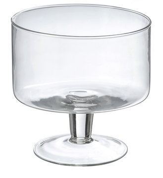 Deep Trifle Bowl With Straight Sides On White Background