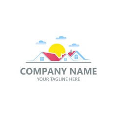 Real estate logo element vector template for company business isolated