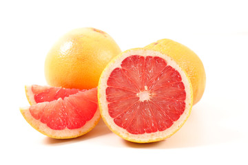 Fototapeta na wymiar grapefruit isolated on white background