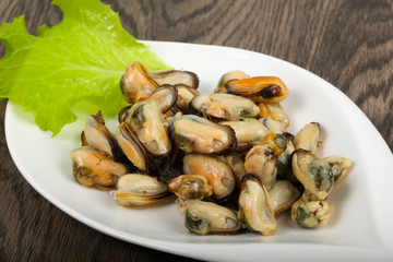 Pickled mussels