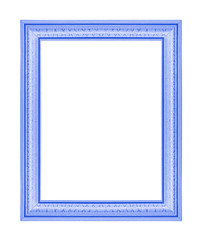 The blue frame isolated on  white background