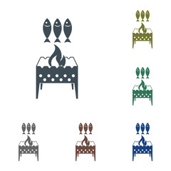 Grilled fish icon