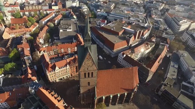 Hannover Marktkirche Rundumflug