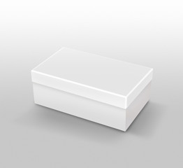 3D White box mock up illustrating.