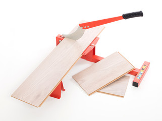 Red tool for cutting laminate