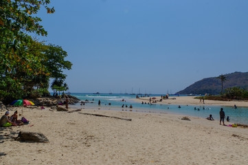 Landscape from Phuket View Point at Nai Harn Beach Located in Phuket Province, Thailand.