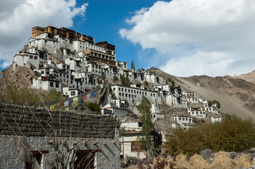 Thiksey, buddhist tibetan monastery in Ladakh, India