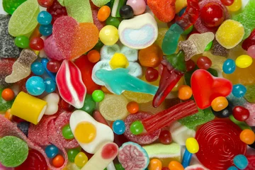 Printed kitchen splashbacks Sweets sweets and candy