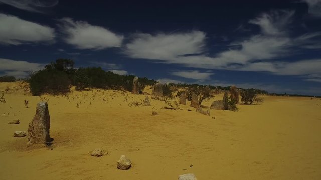 Hintergrund-Sequenz für Sprecher / Moderator im Nambung Pinnacles Desert National Park in West-Australien
