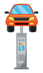 Fototapeta premium car lift machine icon