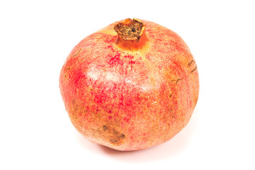 Pomegranate fruit isolated on white