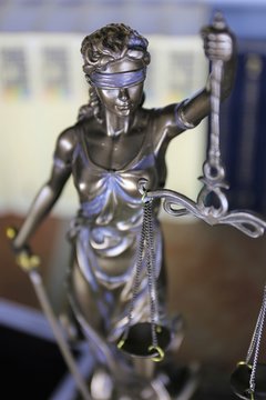 An concept Image of a justice statue