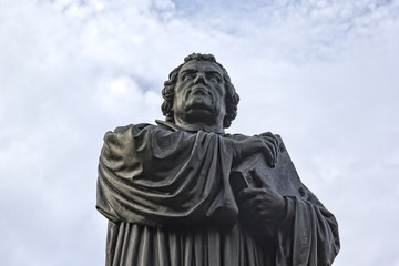 Bronze statue of Martin Luther in Eisenach, Germany