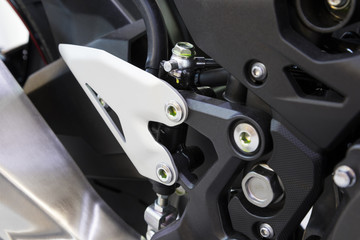 an Alumimium bracket in motorcycle