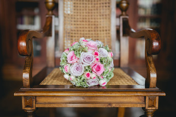 wedding bouquet close up