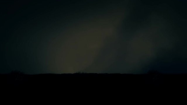 Wolf Running Through a Lightning Storm
