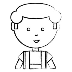 cartoon mechanic man icon