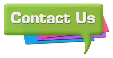 Contact Us Green Colorful Comment Symbol 