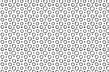 Hand drawn ink seamless pattern