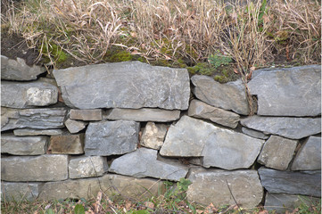 Steinmauer natürlich