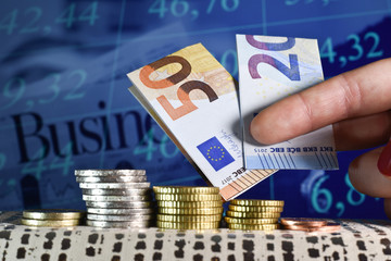 Argent euro monnaie devise change echange bourse business affaire