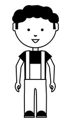 cartoon mechanic man icon