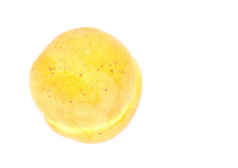 Black Sesame Bread Cookies on white background